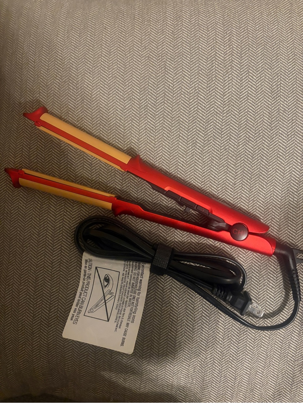 CHI Lava 4D Hairstyling Iron Straightener & Curler Red